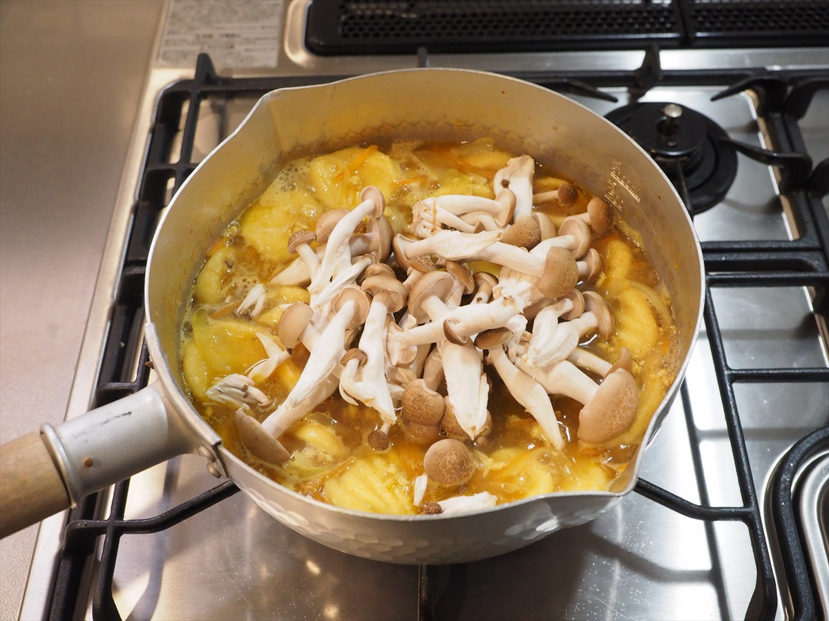 おからニョッキのチキンカレースープ
