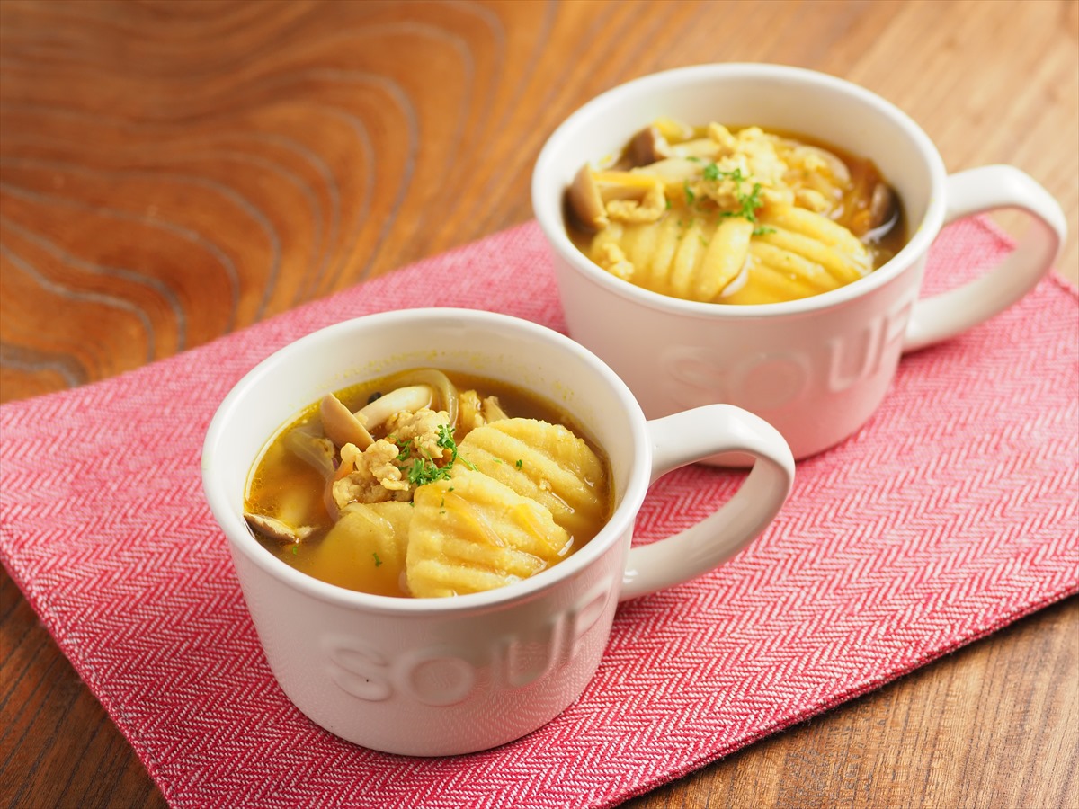 おからニョッキのチキンカレースープ
