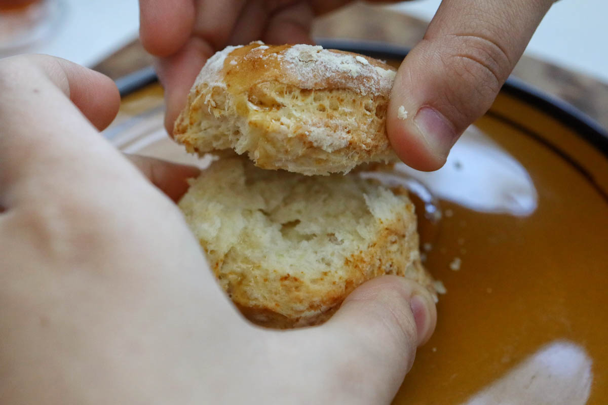 オイルで焼くお食事塩ビスケットレシピ gemomoge