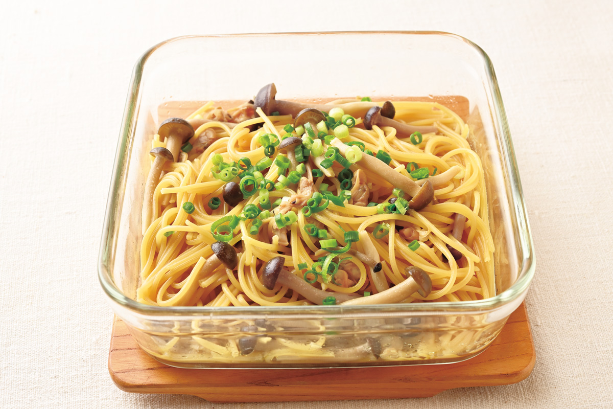あさりとしめじのしょうゆパスタ