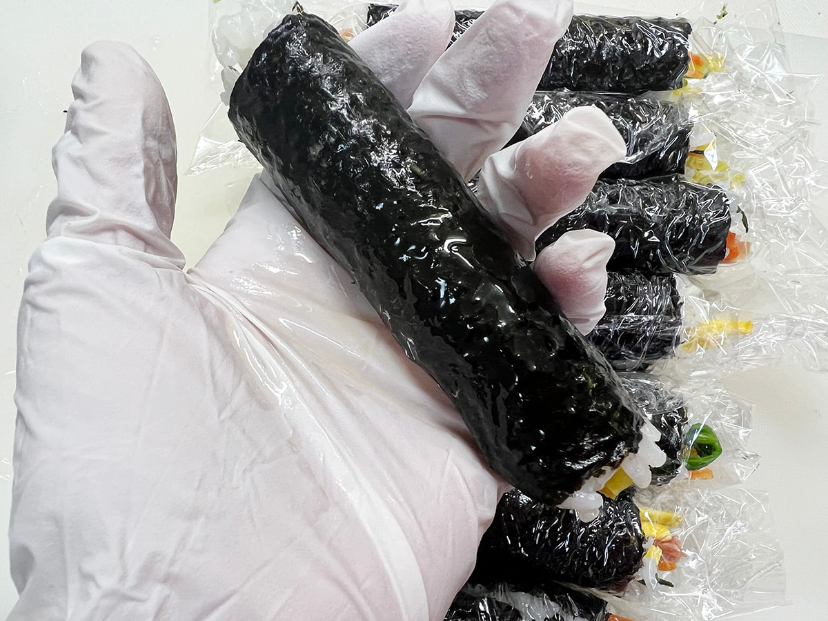韓国風ミニのり巻きコマキンパ作り方