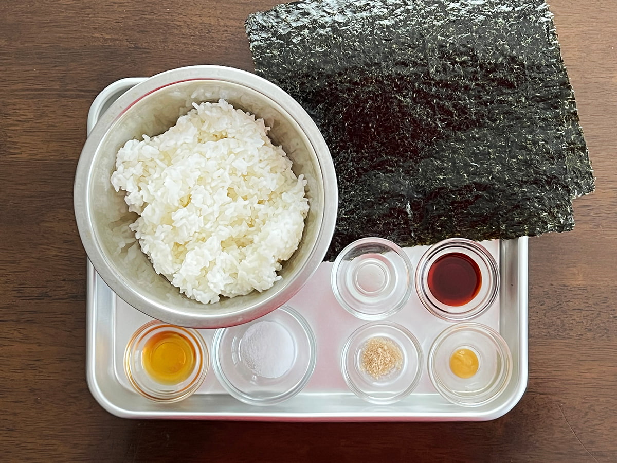 韓国風ミニのり巻きコマキンパ材料
