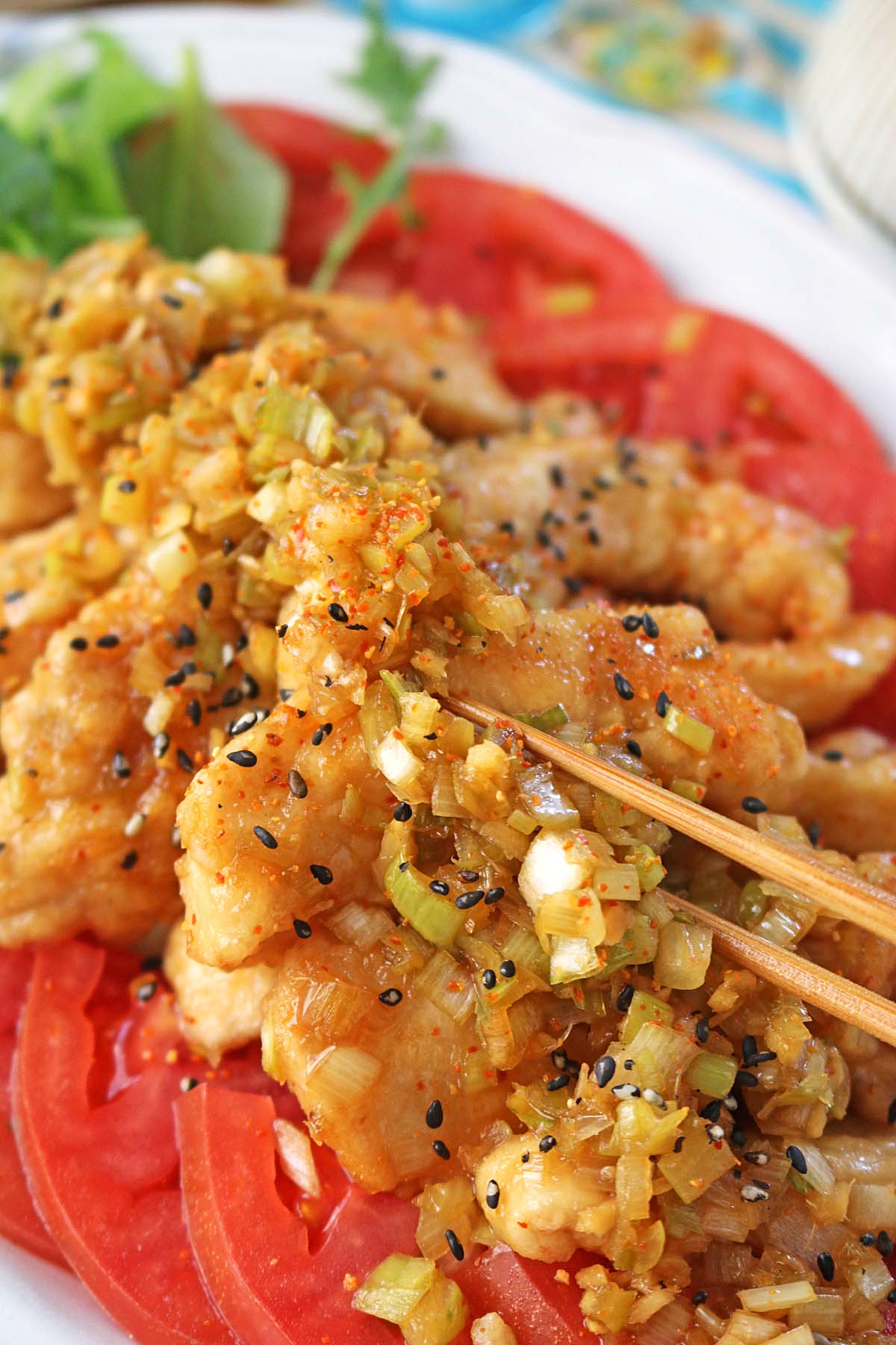 鶏胸肉のねぎだく９