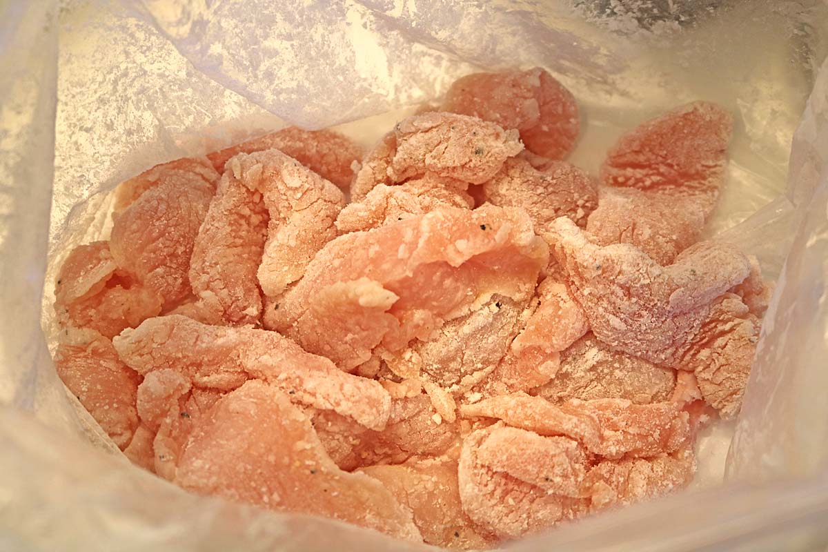 鶏胸肉のねぎだく３