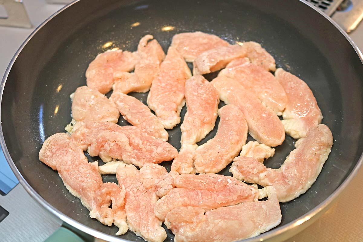 鶏胸肉のねぎだく４