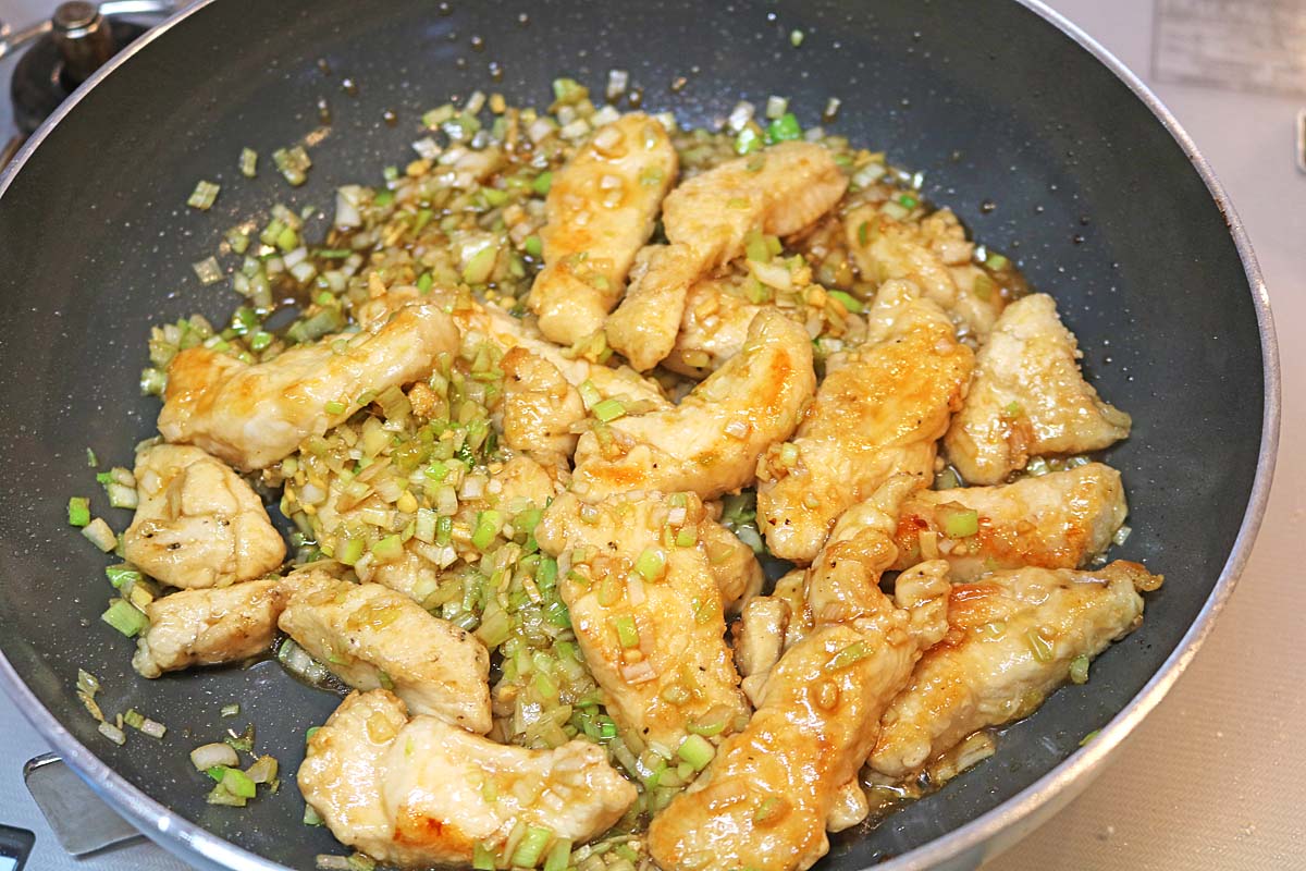 鶏胸肉のねぎだく７