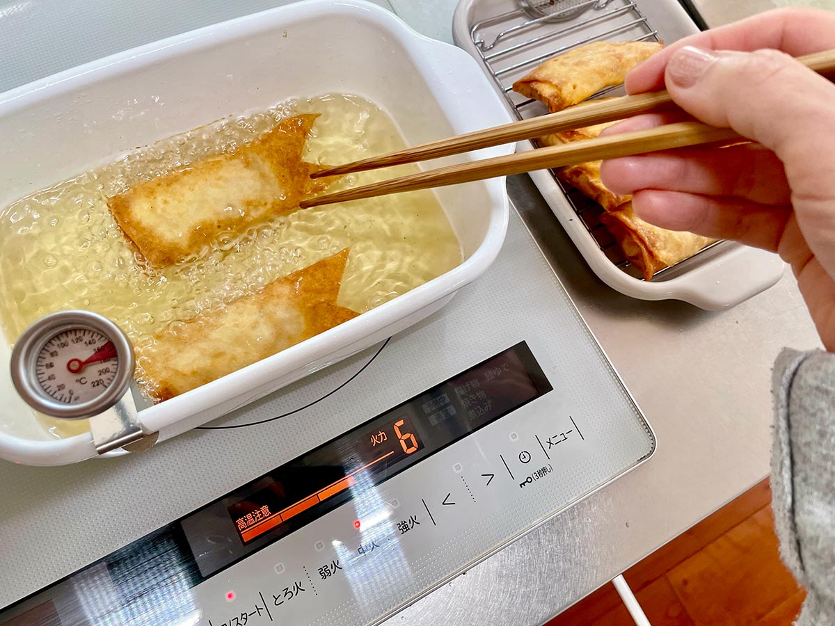 「兜の春巻き」レシピ