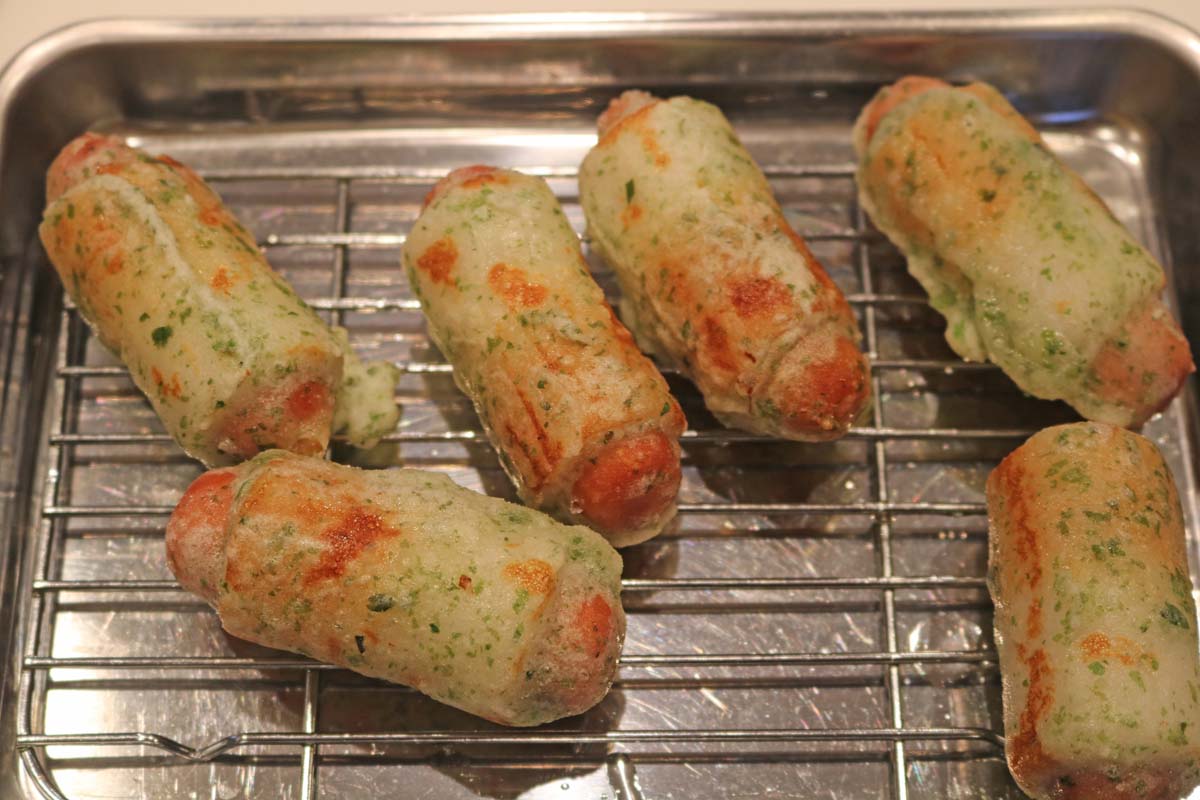 「ちくわソーセージの磯辺焼き」レシピ