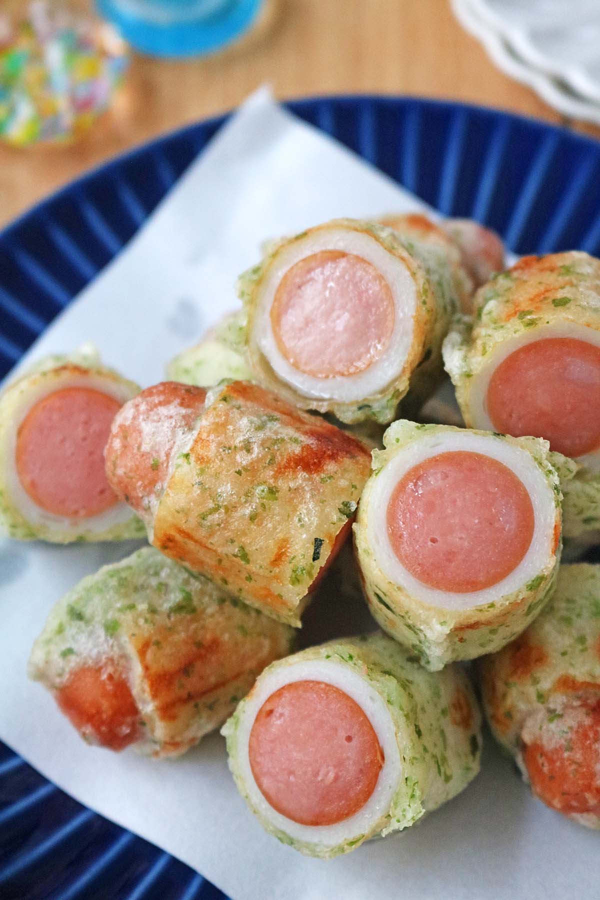 「ちくわソーセージの磯辺焼き」レシピ