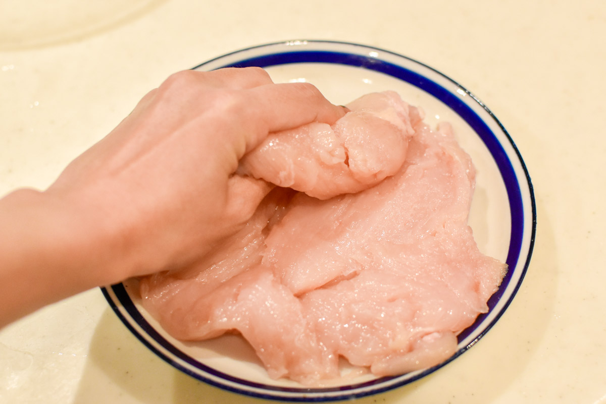 鶏むね肉ともやしの中華和え作り方