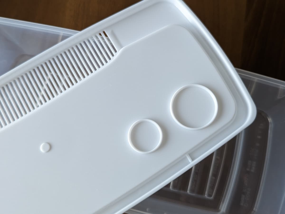 ダイソーパスタ調理器(大)ふたの裏1