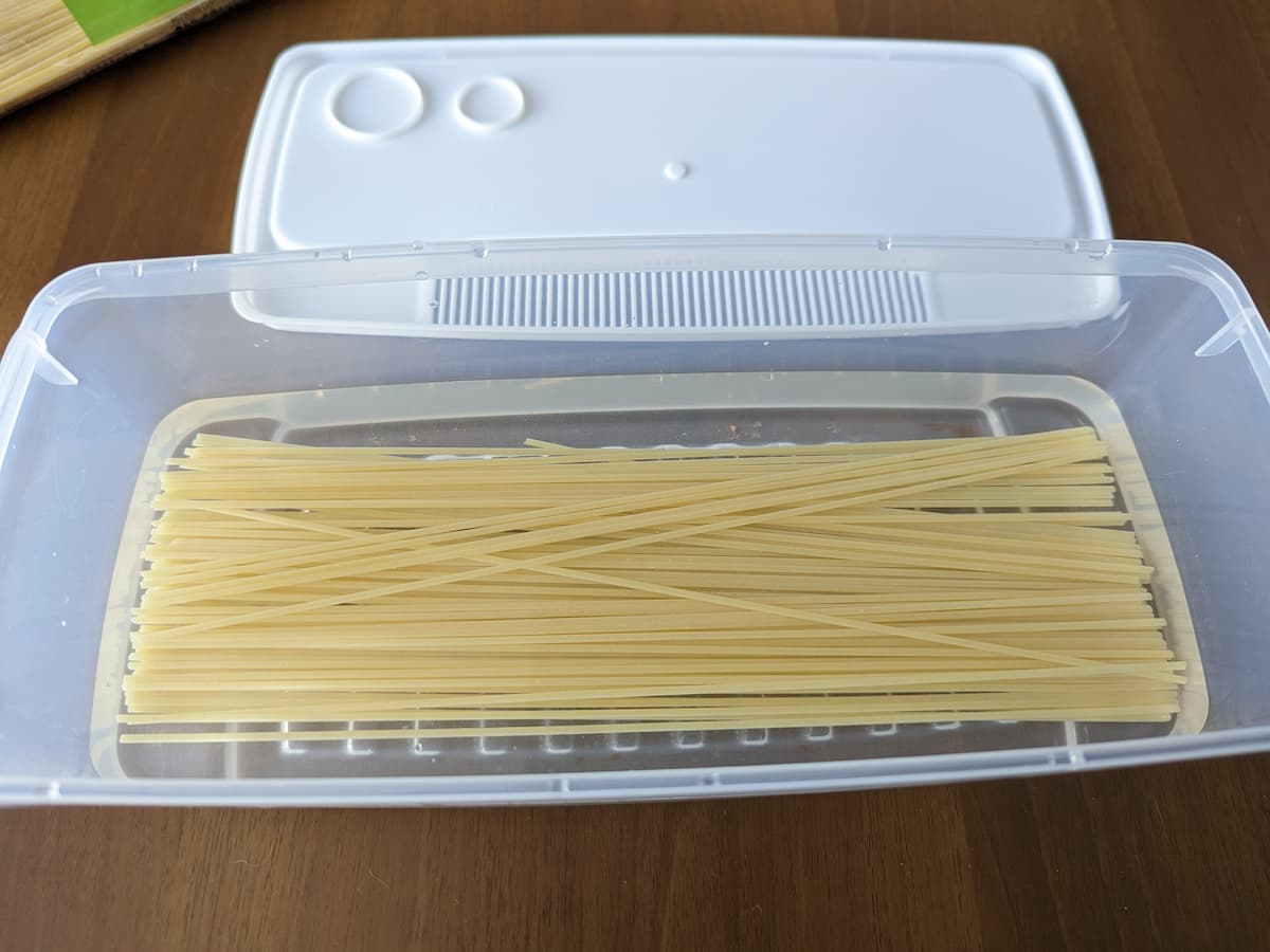 ダイソーパスタ調理器(大)調理1