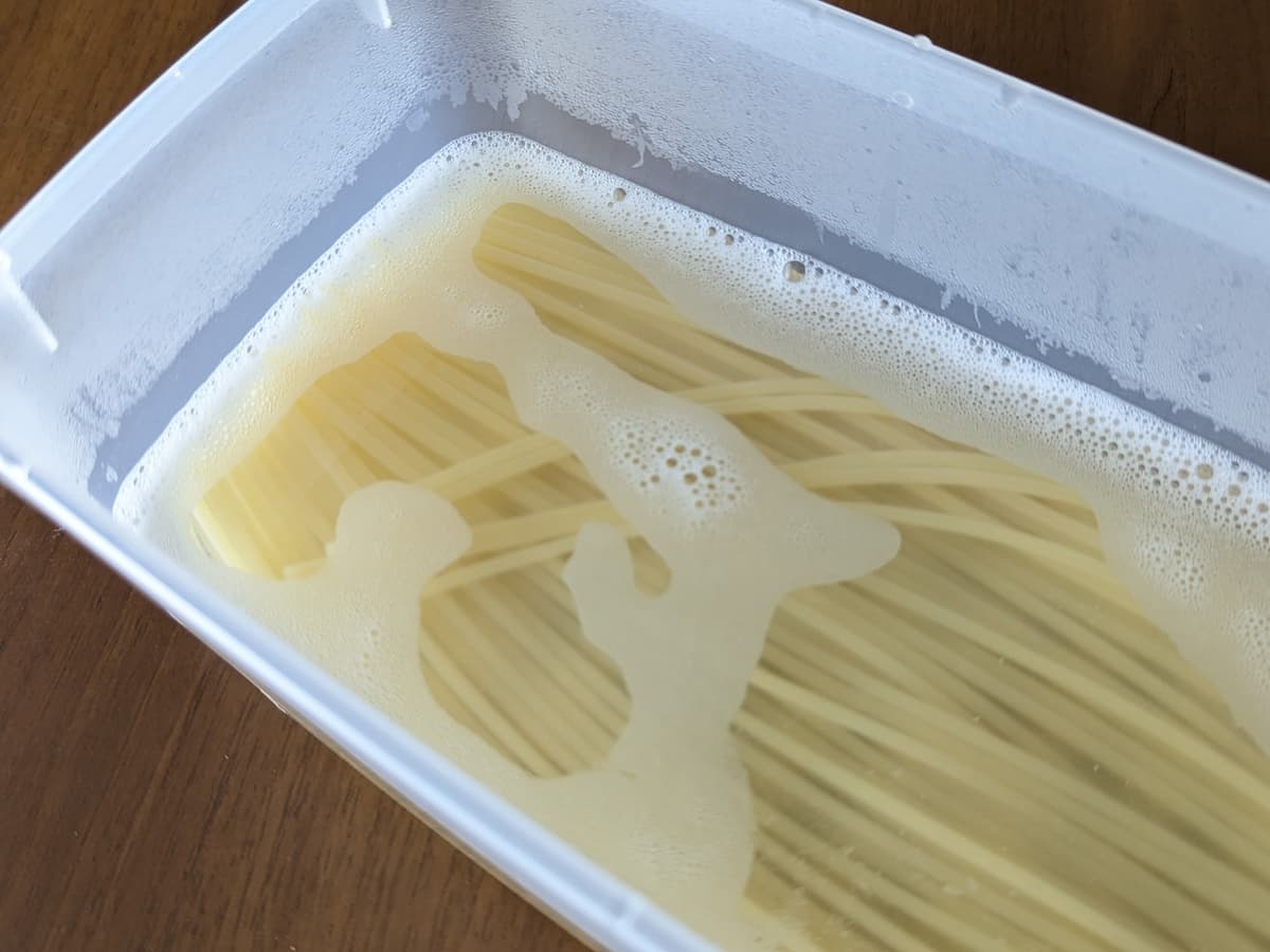 ダイソーパスタ調理器(大)調理2