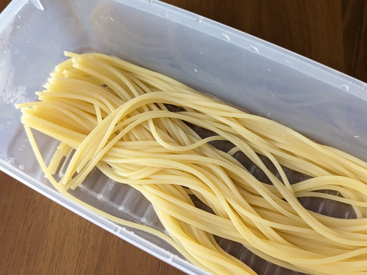 ダイソーパスタ調理器(大)調理3