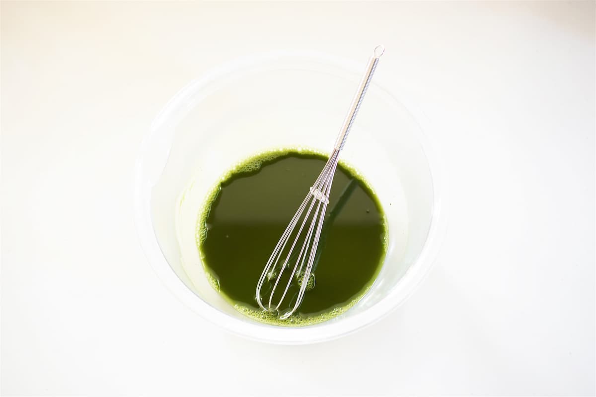 「ぷるぷる抹茶ゼリー」レシピ