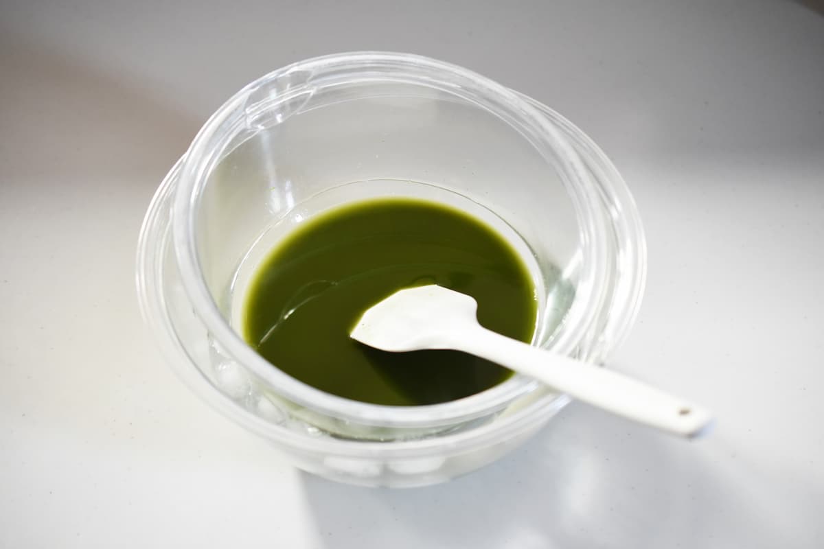 「ぷるぷる抹茶ゼリー」レシピ