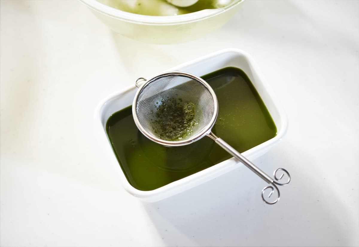 「ぷるぷる抹茶ゼリー」レシピ