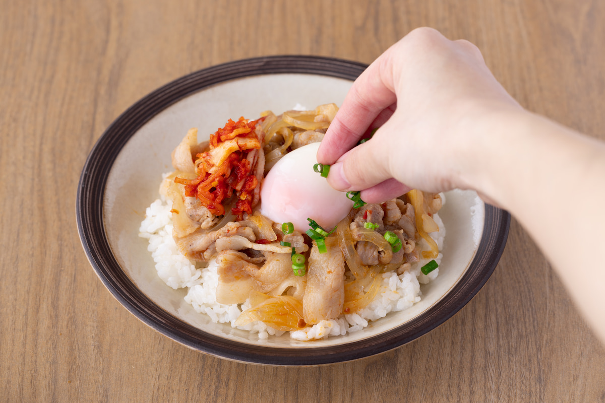 ピリ辛レンチン豚丼