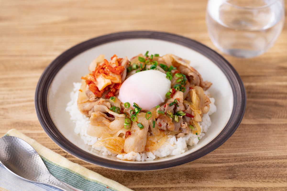 ピリ辛レンチン豚丼