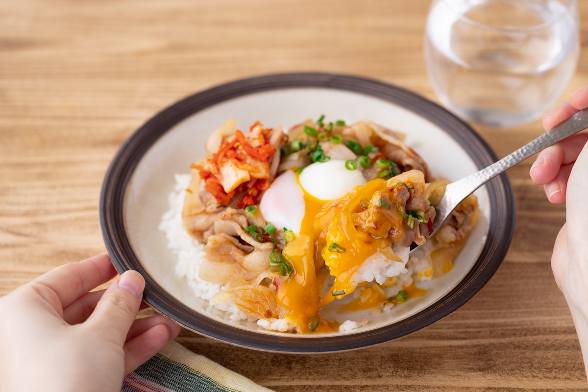 ピリ辛レンチン豚丼