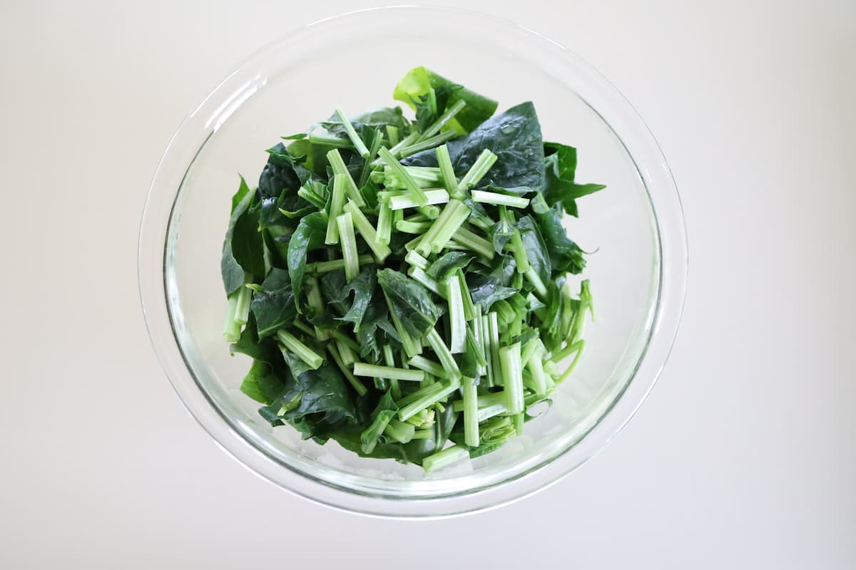 「ほうれん草とちくわのナムル」レシピ