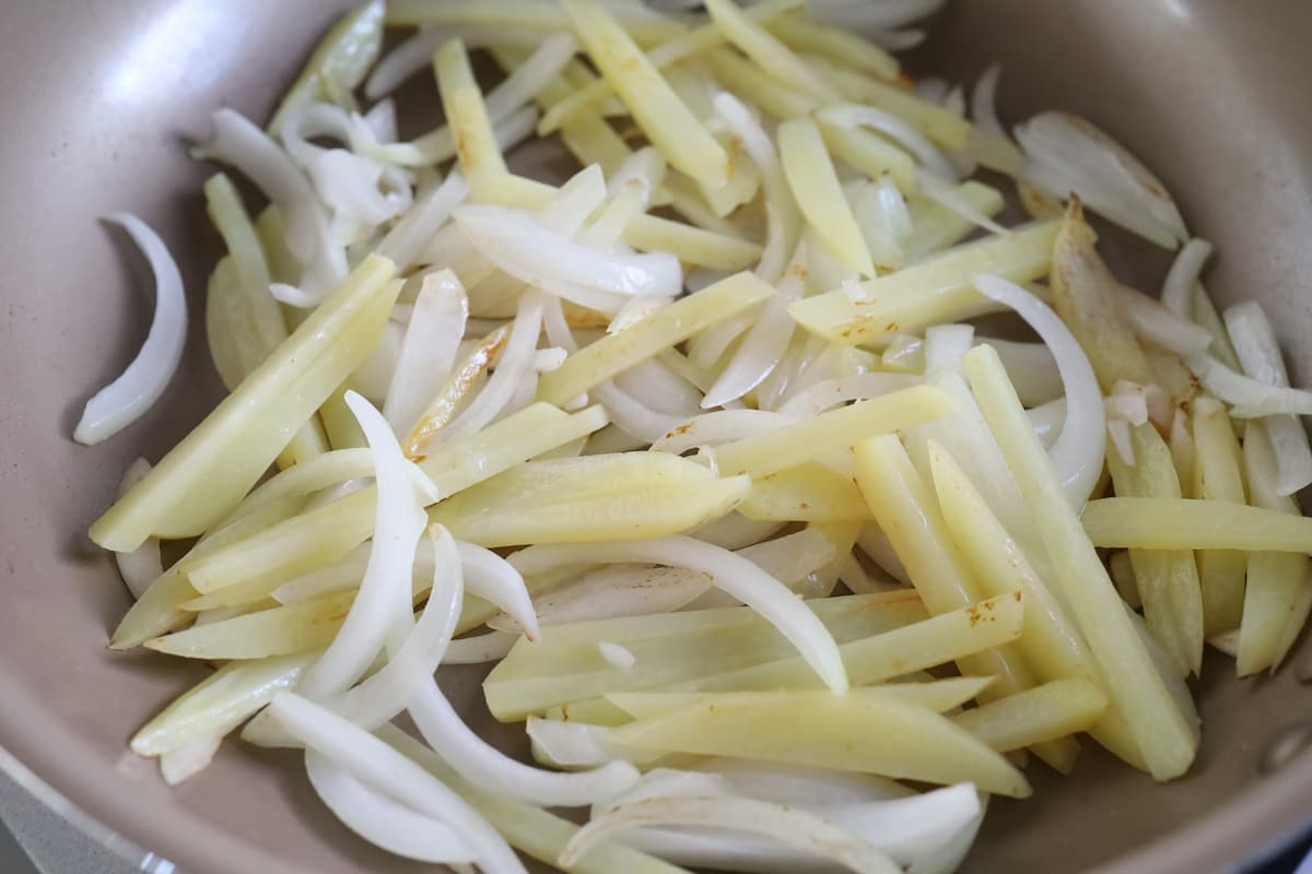 豚こまと野菜のみそ炒め