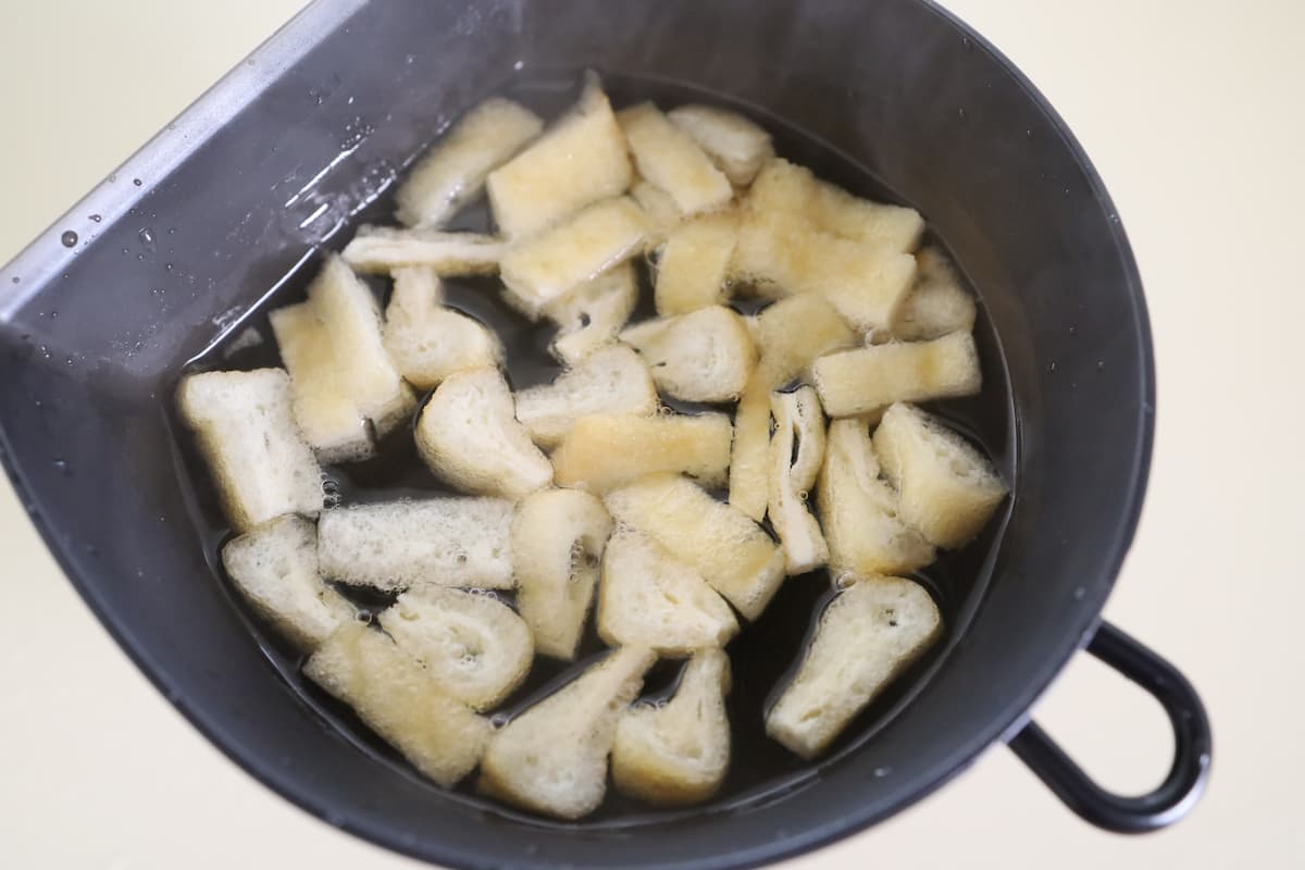 小松菜と油揚げの煮浸し