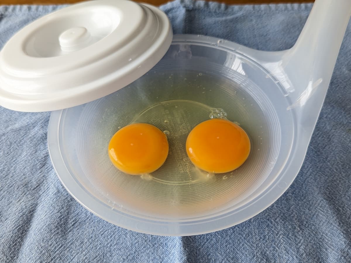 電子レンジ調理器（どんぶり・目玉焼き用） Ｗ調理