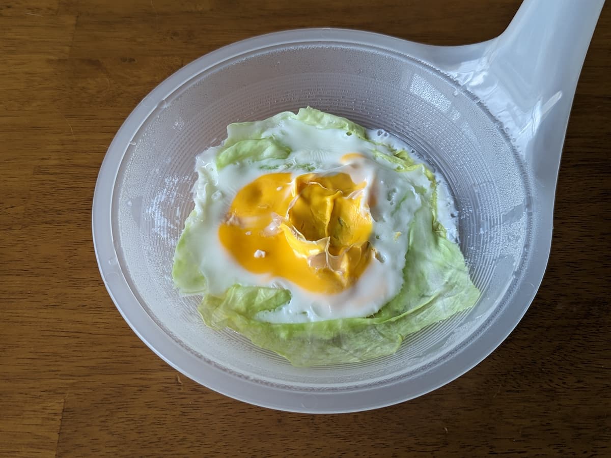 電子レンジ調理器（どんぶり・目玉焼き用） Ｗ調理