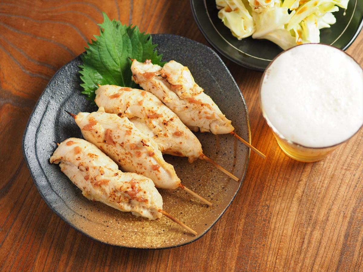 ささみの梅マヨネーズ焼き鳥