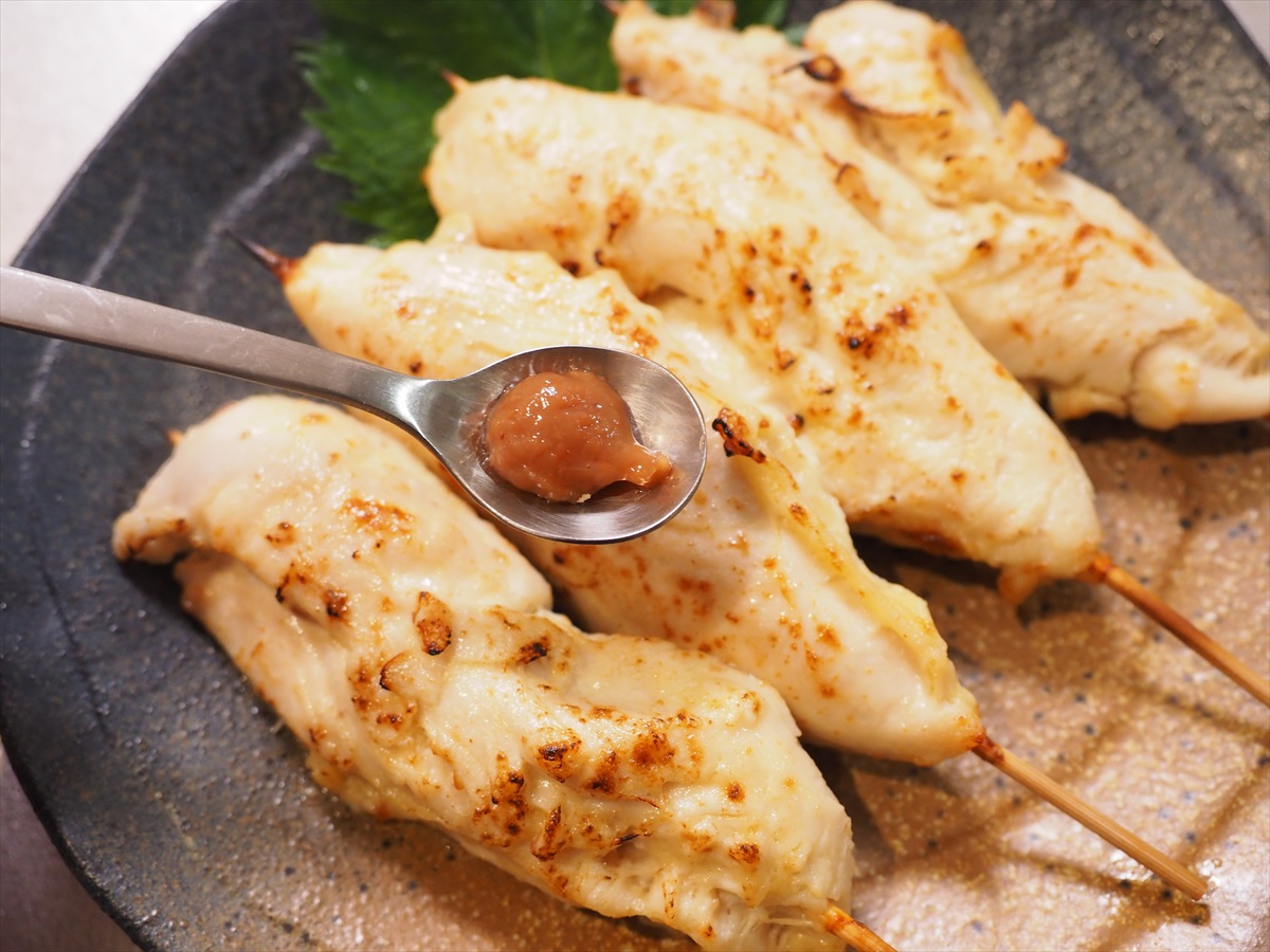 ささみの梅マヨネーズ焼き鳥