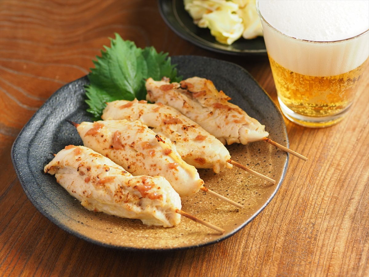 ささみの梅マヨネーズ焼き鳥