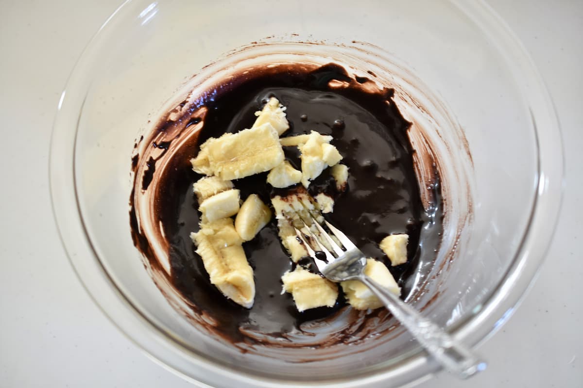 チョコバナナケーキ