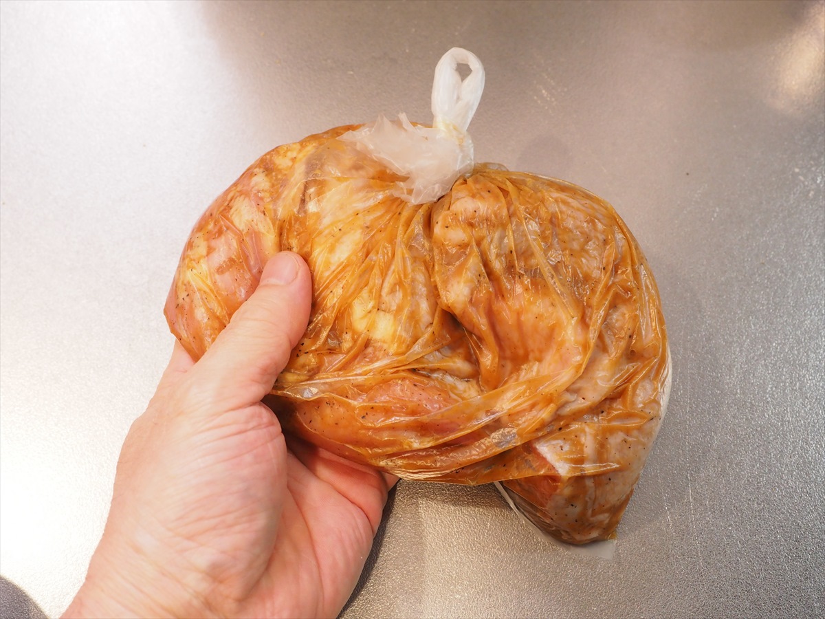 油で揚げないグリル鶏唐揚げ風