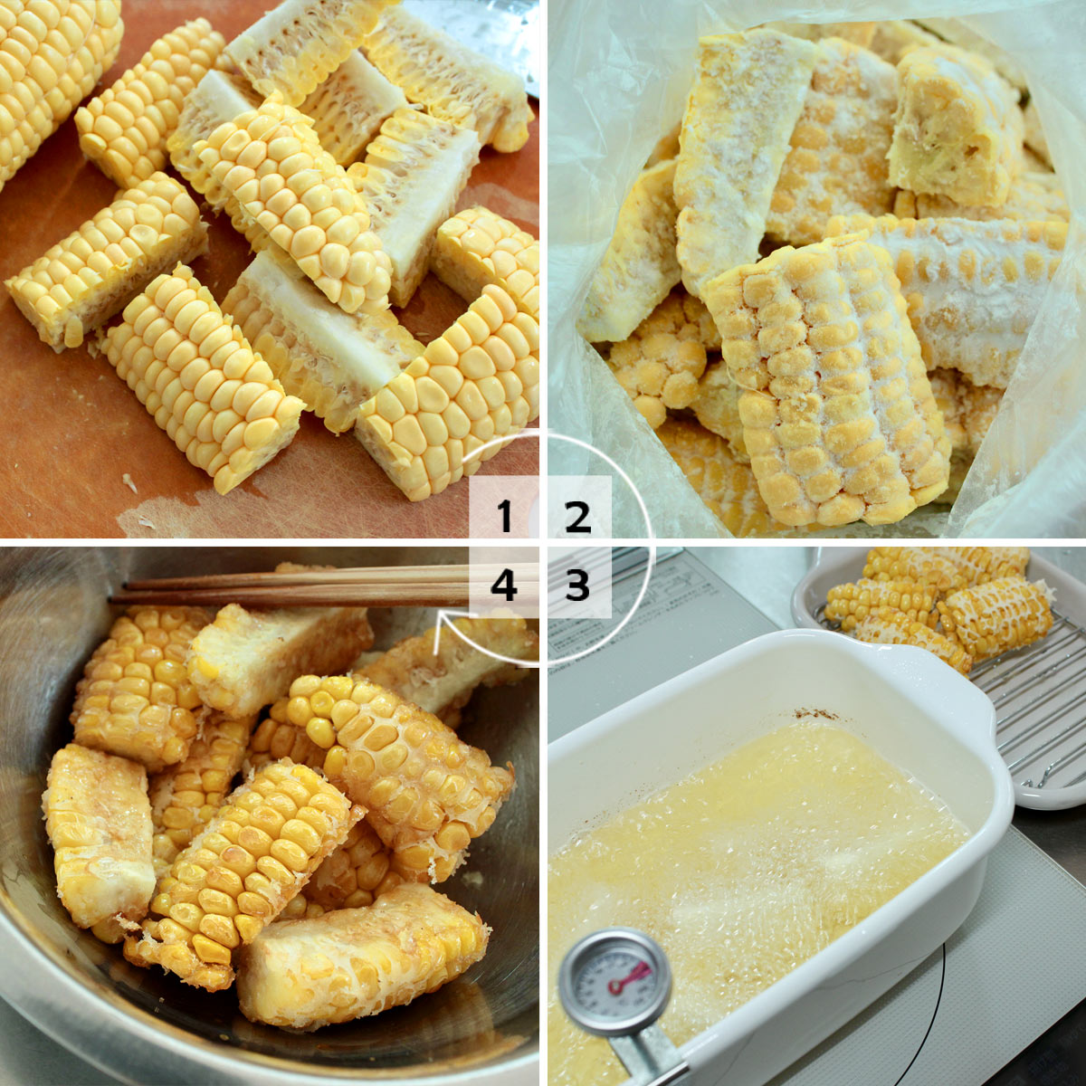 「とうもろこしのから揚げ」