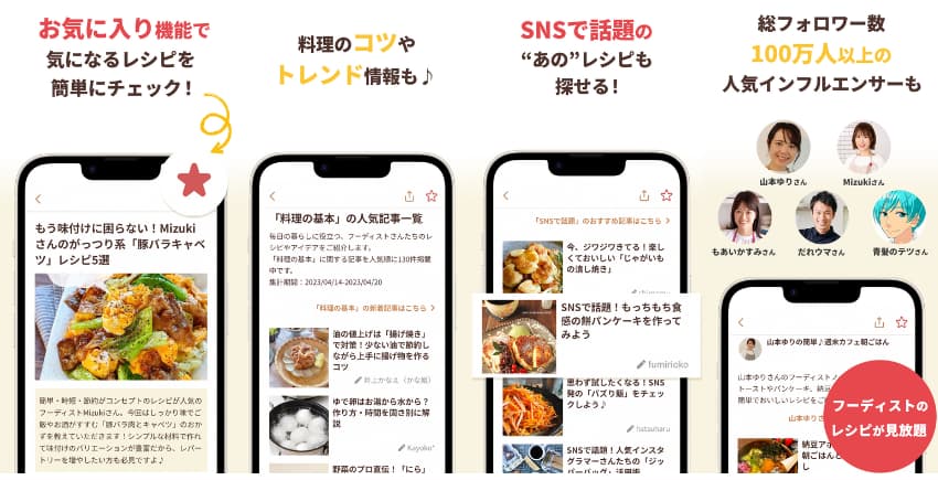 「フーディストノート」公式アプリ