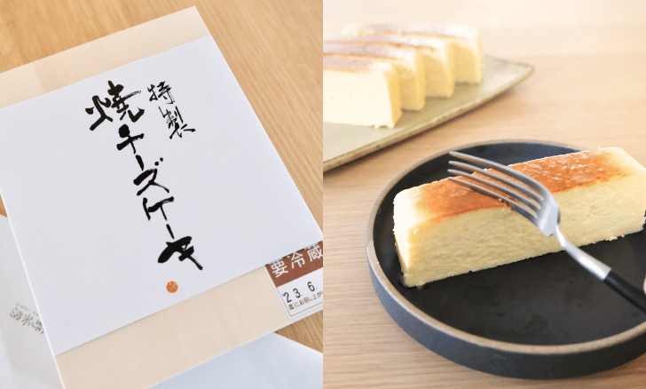 武蔵野茶房 特製焼チーズケーキ【木箱入】／M・dish