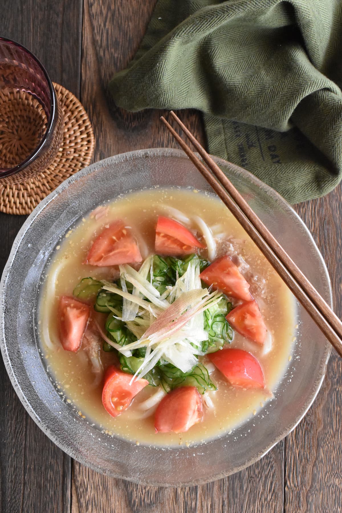 仕上がり(冷や汁風冷やしうどん)