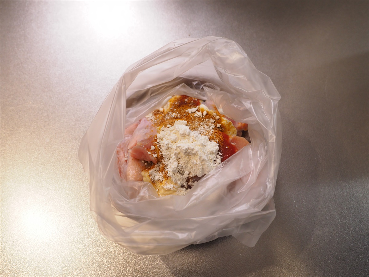 魚焼きグリルで手羽元のタンドリーチキン風