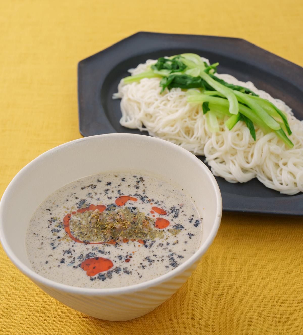 黒ゴマ坦々つけそうめん