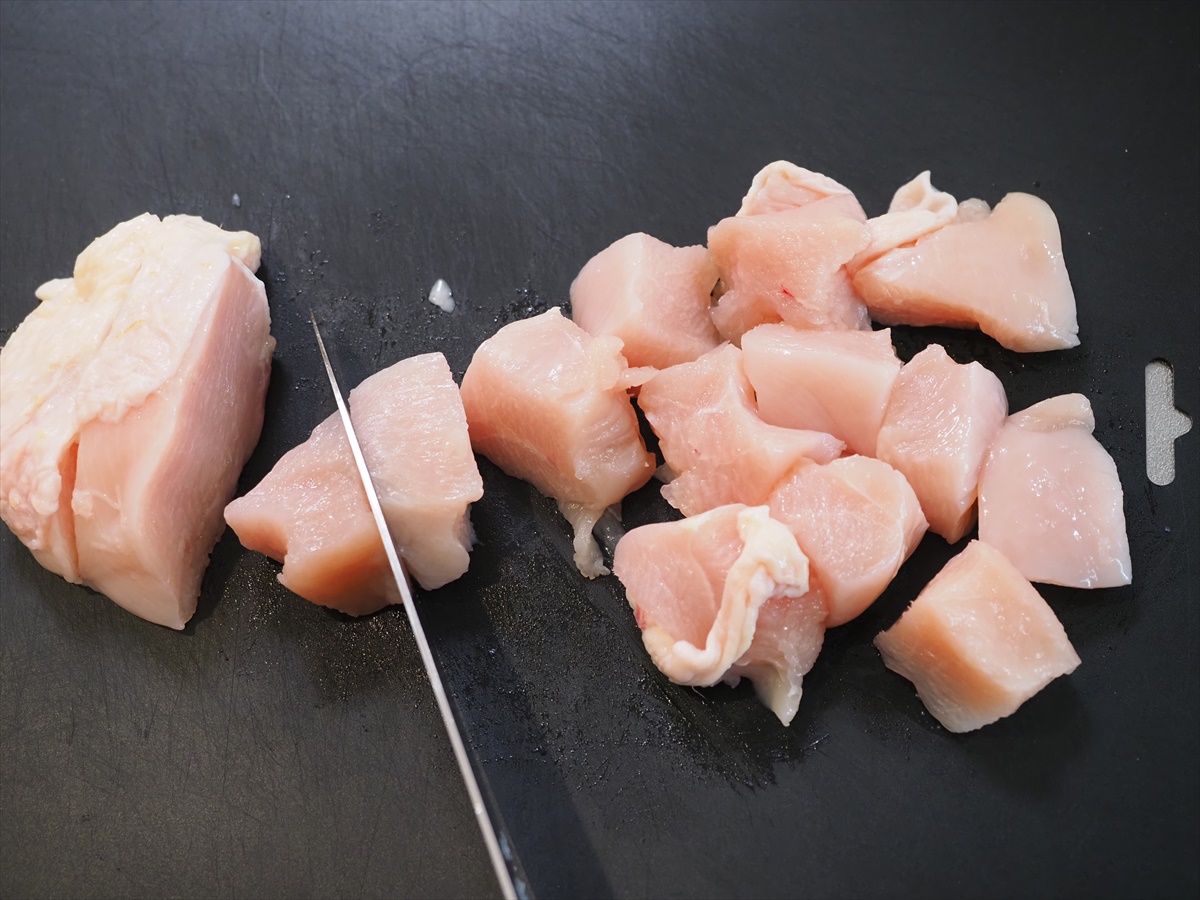 鶏むね肉のチリソース炒め