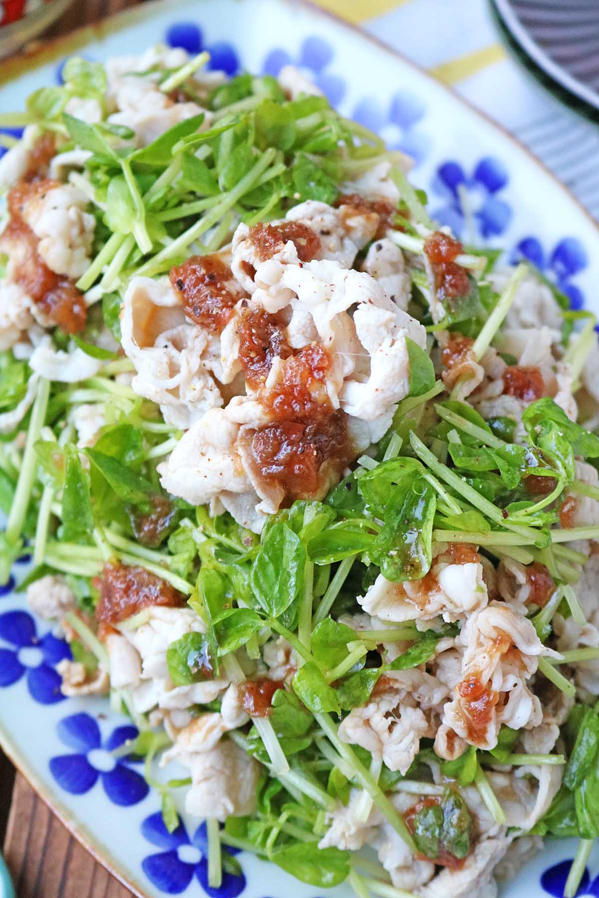 豆苗豚しゃぶサラダ７
