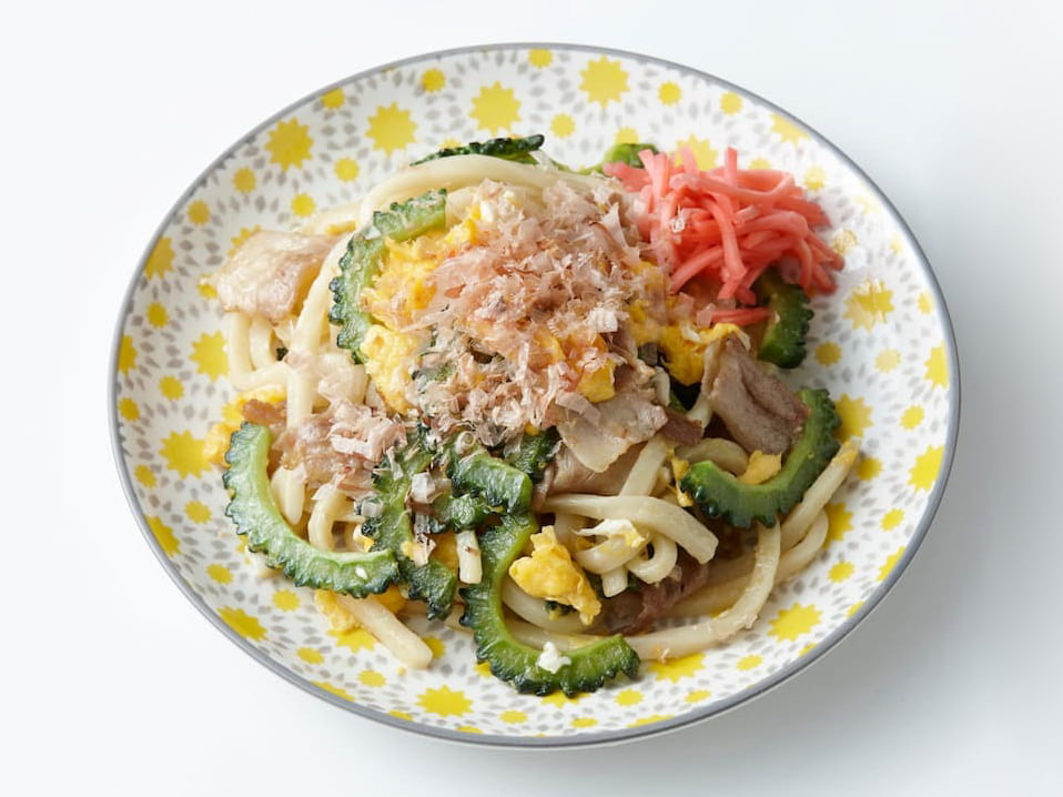 ゴーヤチャンプルーうどん