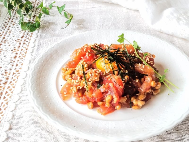 FuMiさんの『マグロ納豆のユッケ風』美肌レシピ