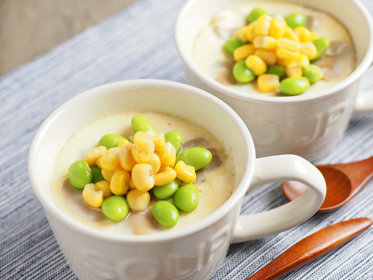 冷たい牛乳茶碗蒸し
