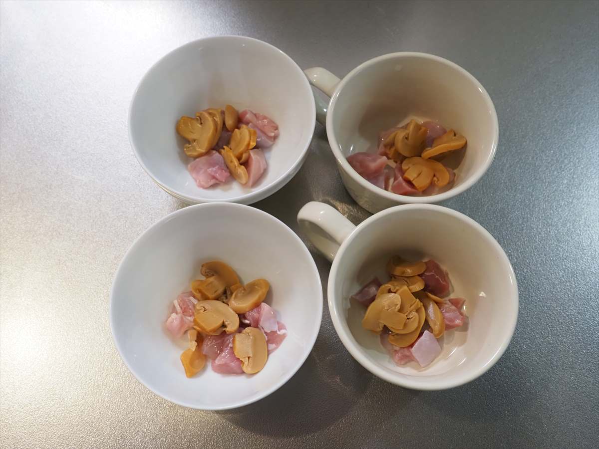 冷たい牛乳茶碗蒸し