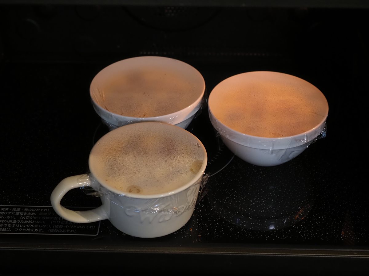 冷たい牛乳茶碗蒸し
