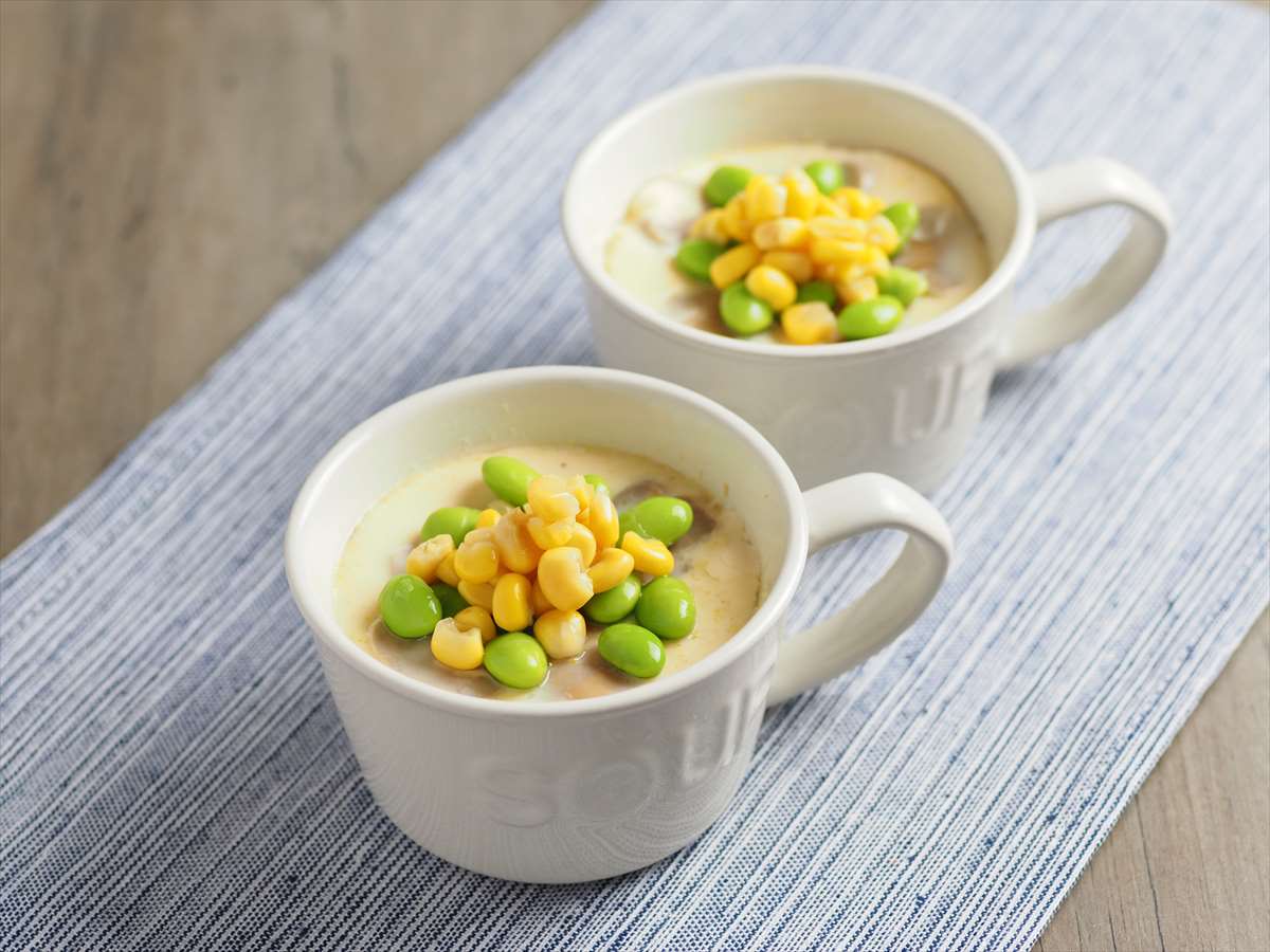冷たい牛乳茶碗蒸し