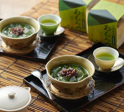 利休抹茶あんみつ　6個詰合せ（化粧箱入り）／つぼ市製茶本舗