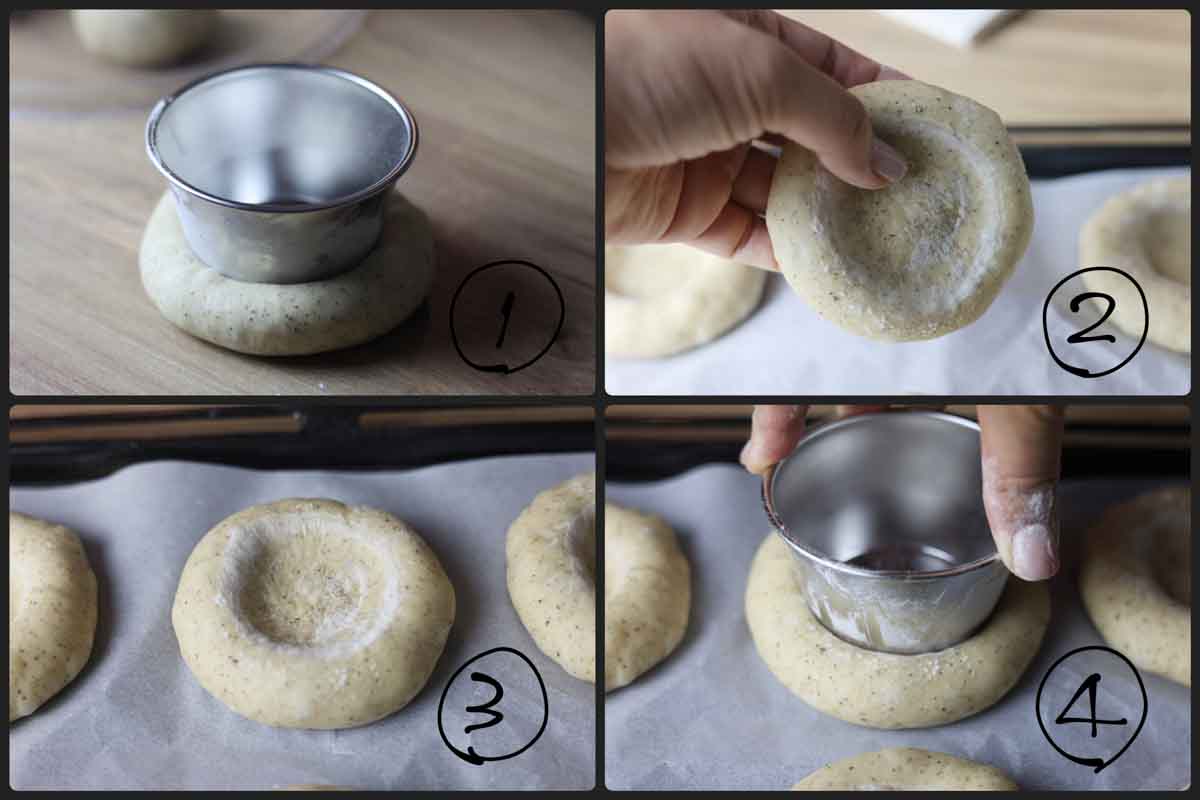チーズケーキがのったアールグレイパン